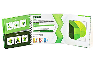 Magnetyczna gra-zagadka Tangram. Listek