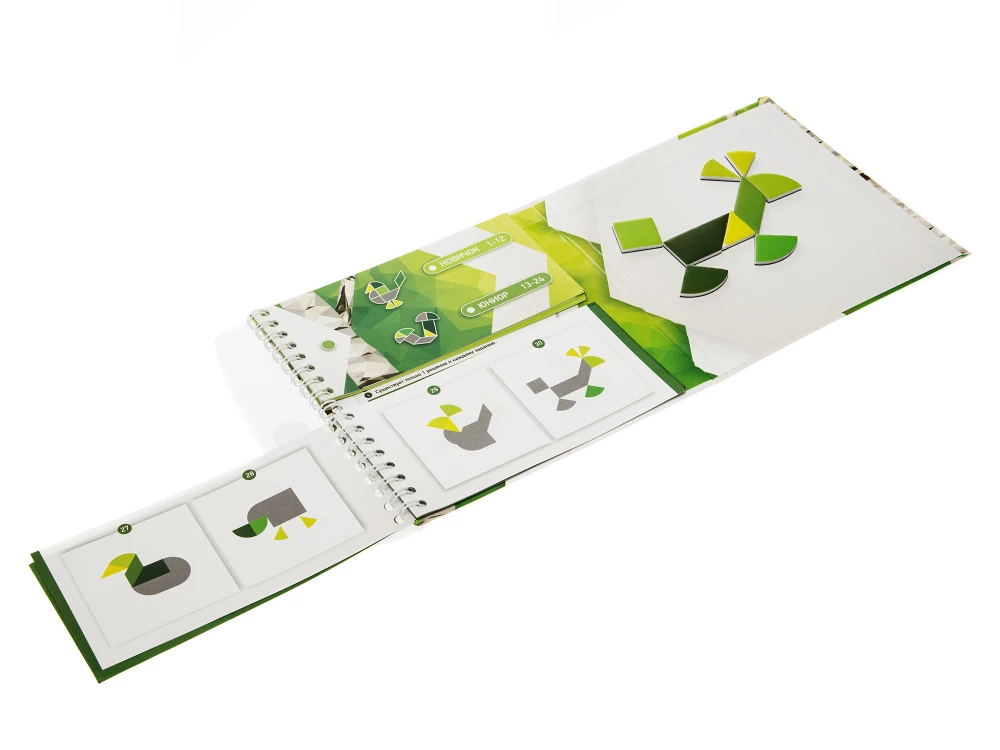 Magnetic Puzzle Game Tangram. Leaf