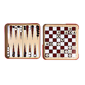 Magnetic game for little ones, 3 in 1 Chess, Checkers, Backgammon