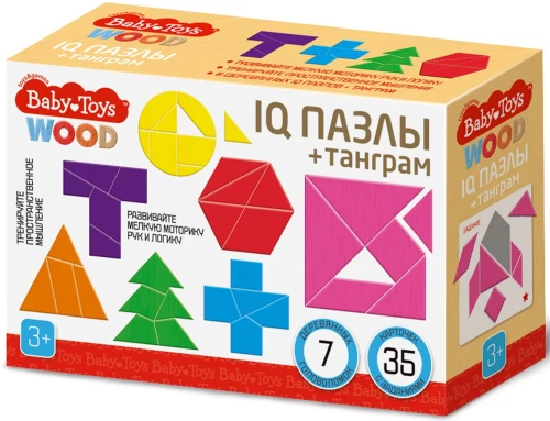 Настольная игра-головоломка - IQ Пазлы. Танграм