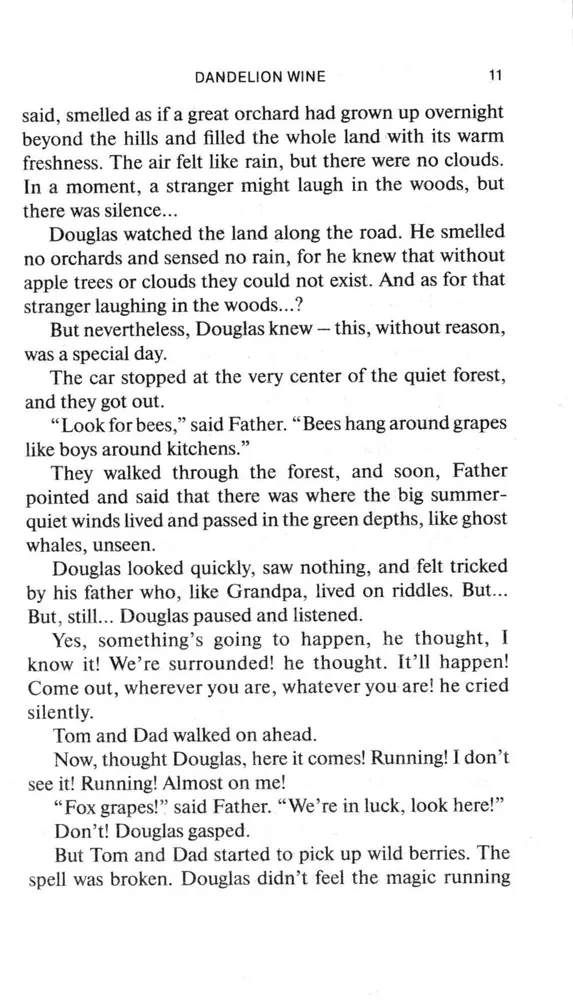 Dandelion Wine. A Reading Book in English. Level B1