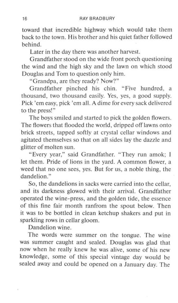 Dandelion Wine. A Reading Book in English. Level B1