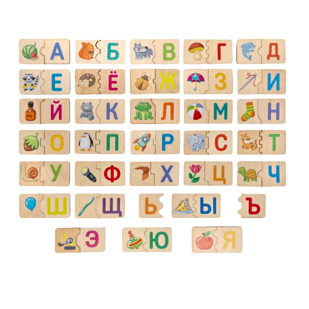 Wooden Puzzle Alphabet-Train