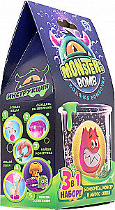 Игрушка ТМ Monsters bomb Набор 3 в 1 бомбочка, монстр, слизь