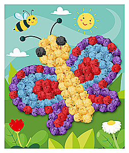 Creative Set Tissue Paper Application. Butterfly