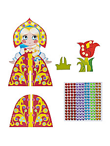 3D-radošais komplekts no kristāliem Princese 4