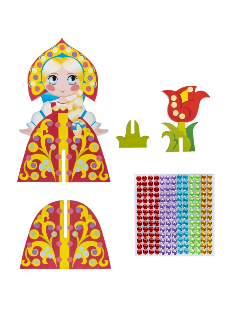 3D Creative Set with Rhinestones Princess 4