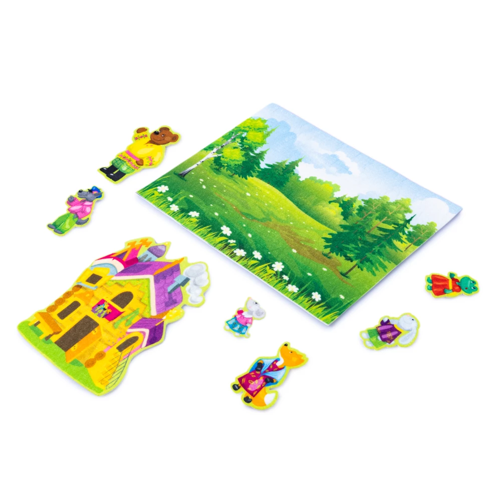 Felt Creative Set with Velcro Theater. Teremok