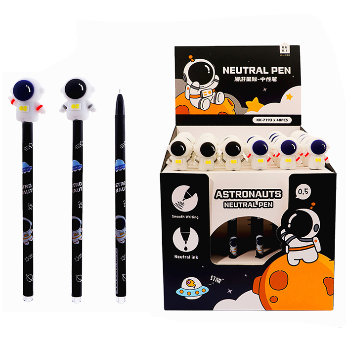 Długopis żelowy 0,5 mm niebieski Space 1, niebieski