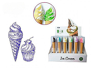 Długopis żelowy 0,5 mm ICE CREAM 2, niebieski