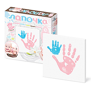 Rinkinys - Pėdutė. Jūsų kūdikio rankų ir kojų atspaudai. Aš ir mama