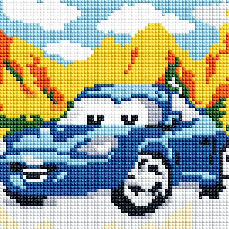Diamond Mosaic Cars 20x20 cm