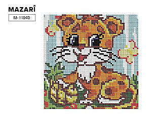 Diamond Mosaic 20x20cm Leopard