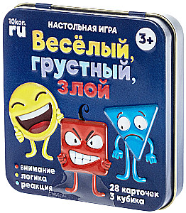 Board Game Happy, Sad, Angry