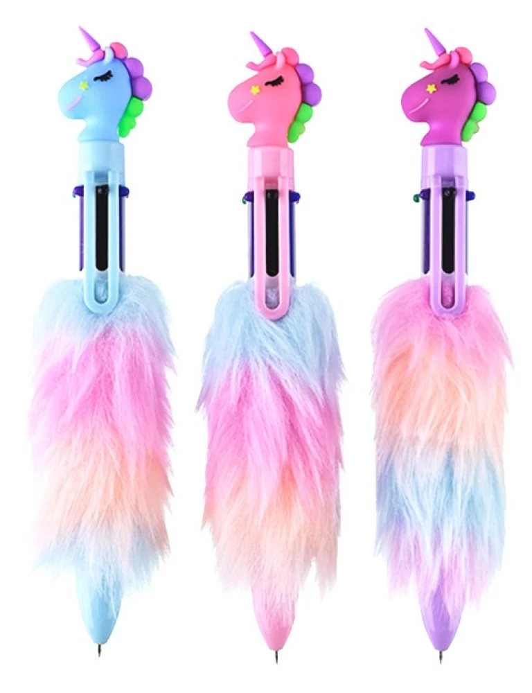 Automatic Ballpoint Pen PLUSH UNICORN