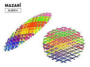 Stress Relief Toy Grid 24 cm, Multicolored