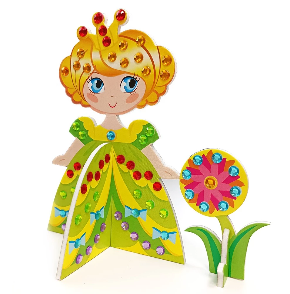 3D-nauda radošumam no pērlītēm Princese 1