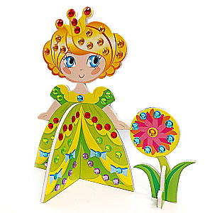 3D-nauda radošumam no pērlītēm Princese 1