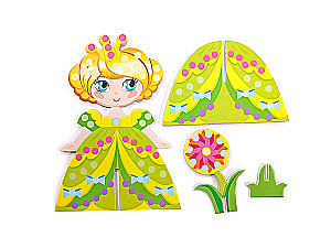 3D-nauda radošumam no pērlītēm Princese 1