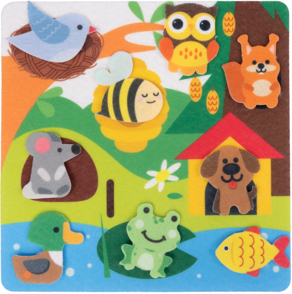 Feltu komplekts uz velcro - Kurš kur dzīvo?