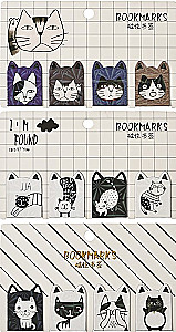 Magnetic Bookmark Set Cats