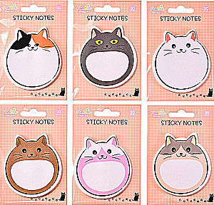 Notizpapier mit Klebefläche 75x80 mm Katzen
