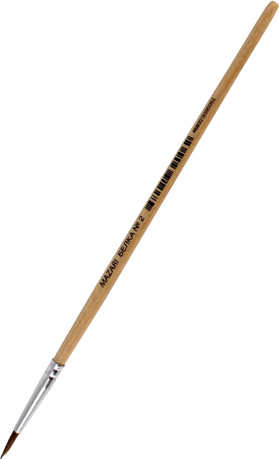 Pędzel artystyczny, wiewiórka, nr 2, okrągły