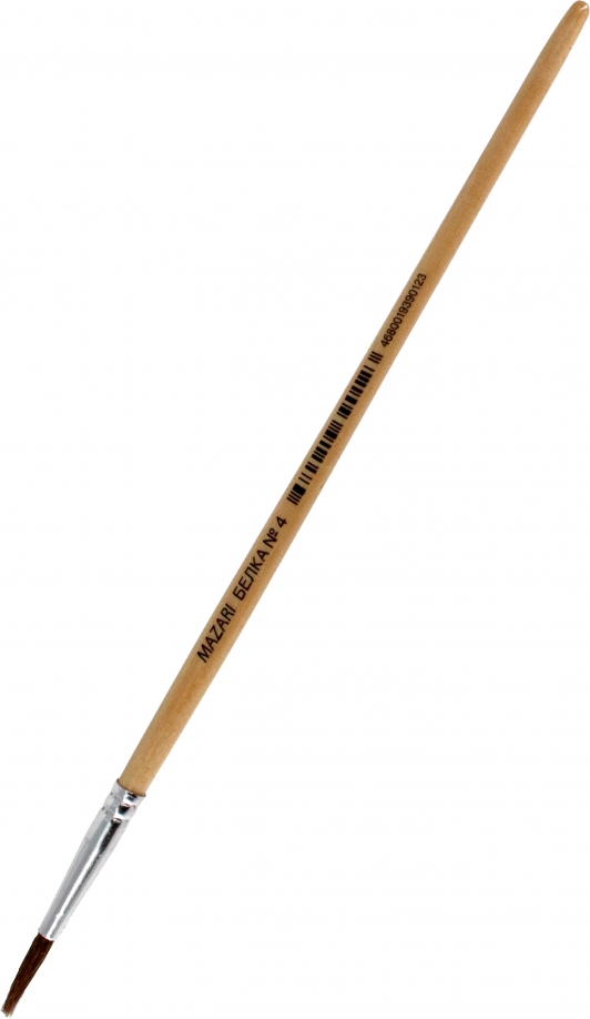 Pędzel artystyczny, wiewiórka, nr 4, okrągły