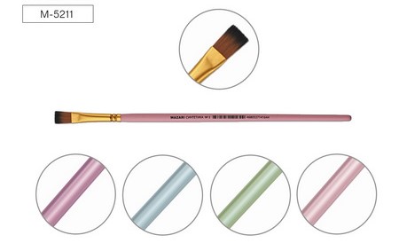 Pędzel artystyczny, syntetyczny, nr 3, płaski