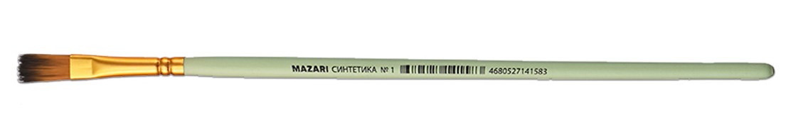Pędzel artystyczny, syntetyczny, nr 1, płaski