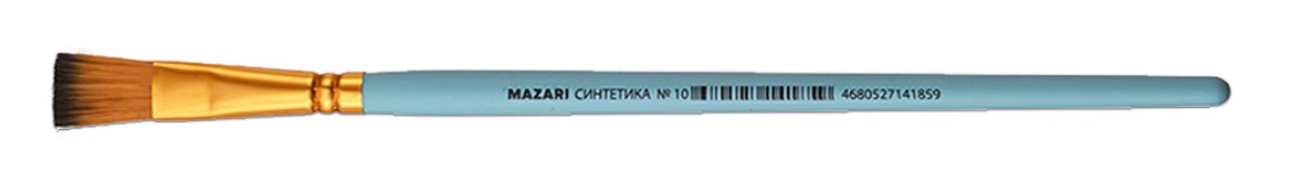 Pędzel artystyczny, syntetyczny, nr 10, płaski
