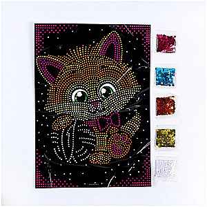 Sequin Application Kitten
