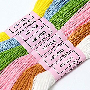 Mouliné Thread Set No. 16, 8 ± 1 m, 6 pcs