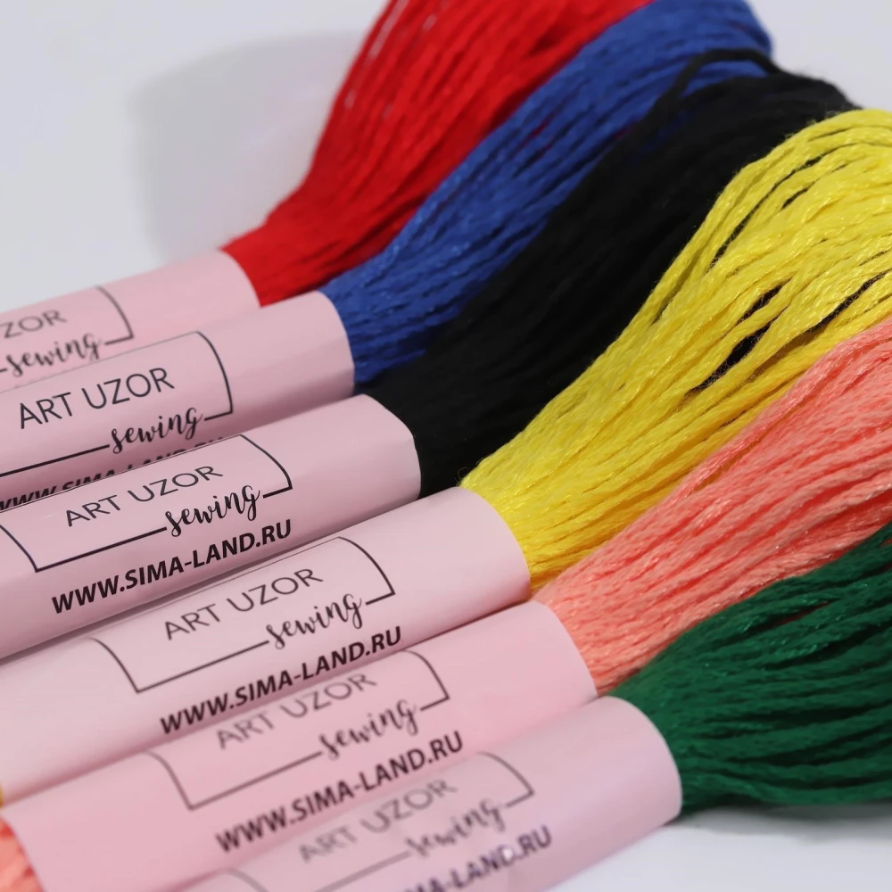 Mouliné threads set No. 14, 8 ± 1 m, 6 pcs