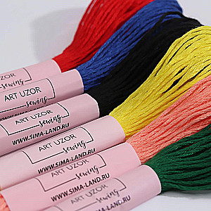 Mouliné threads set No. 14, 8 ± 1 m, 6 pcs