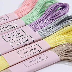 Mouliné Thread Set No. 11, 8 ± 1 m, 6 pcs