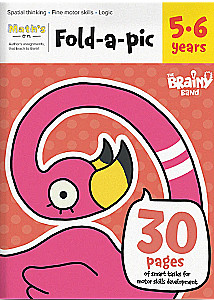 Notebook with Developmental Tasks Folding / Fold-a-pic (ENG). 5-6 years