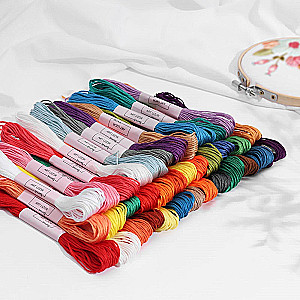 Mouliné thread set No. 17/18/19, 8 ± 1 m, 36 pcs