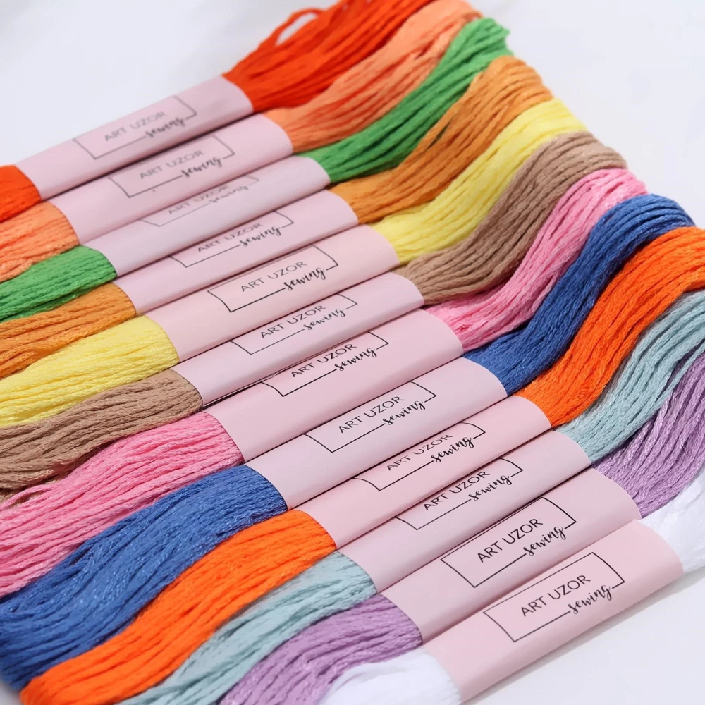 Mouliné thread set No. 17, 8 ± 1 m, 12 pcs