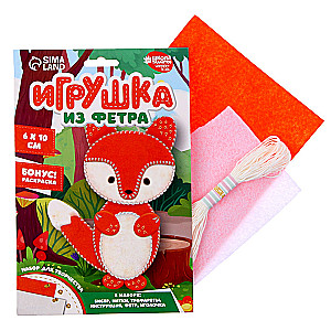 Craft Set Felt Toy. Fox