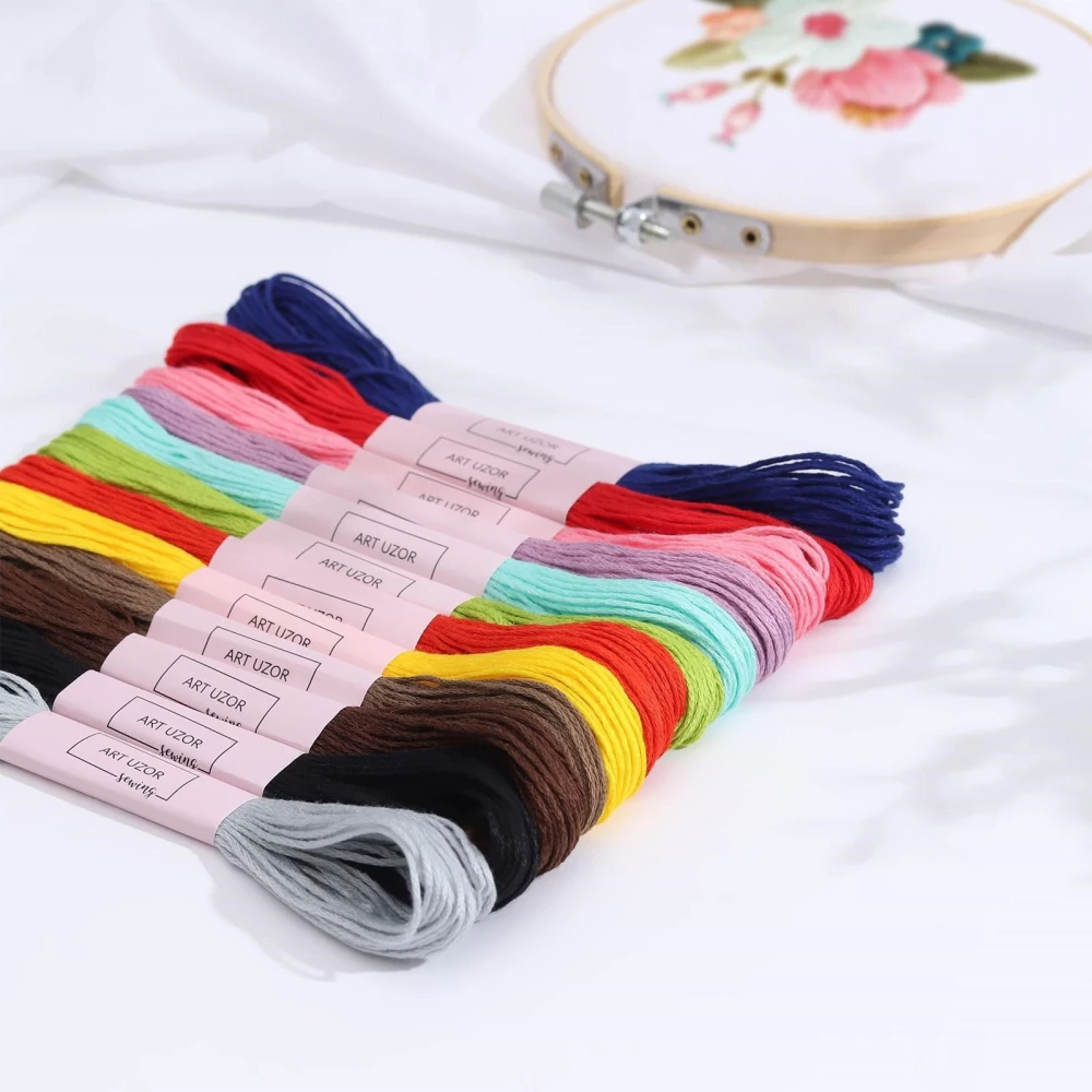 Mouliné thread set No. 3, 8 ± 1 m, 12 pcs