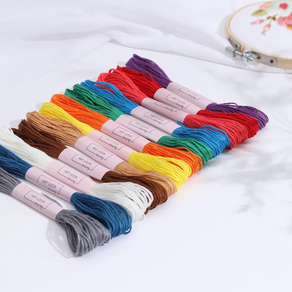 Mouliné thread set No. 2, 8 ± 1 m, 12 pcs