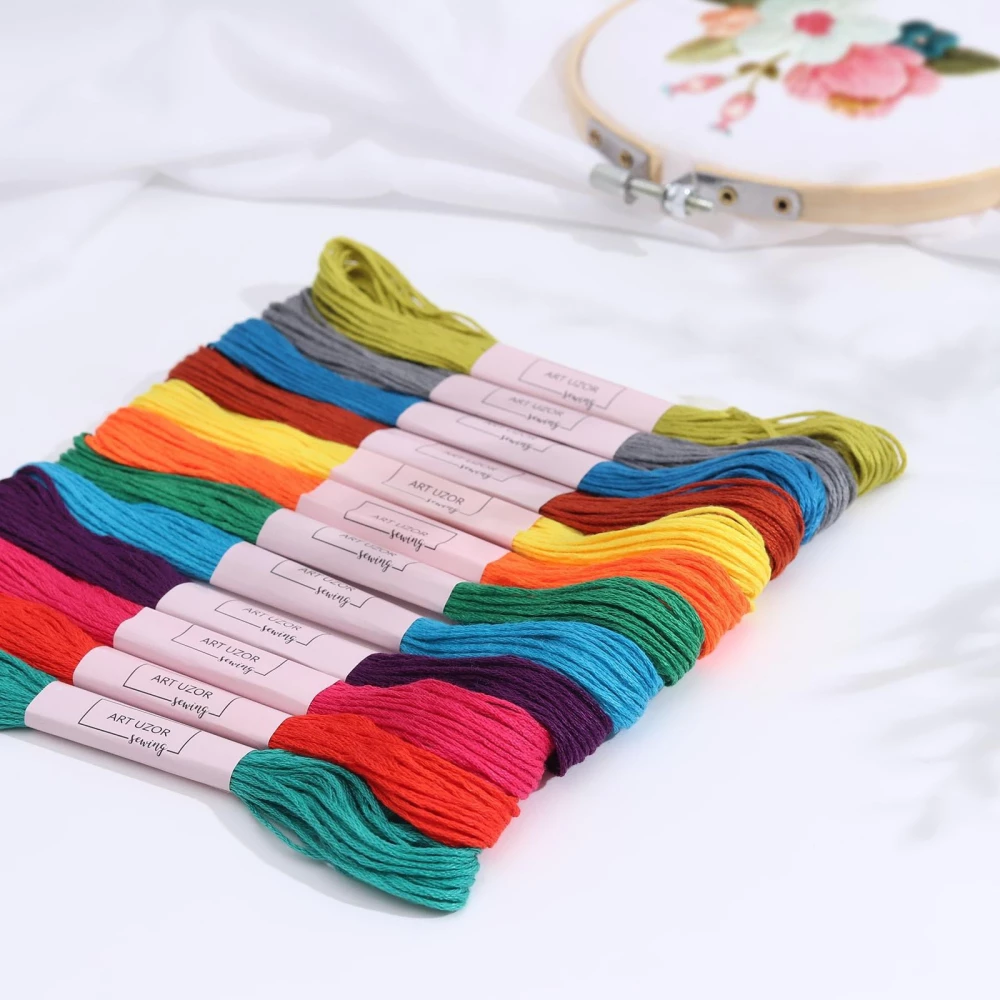 Mouliné thread set No. 5, 8 ± 1 m, 12 pcs