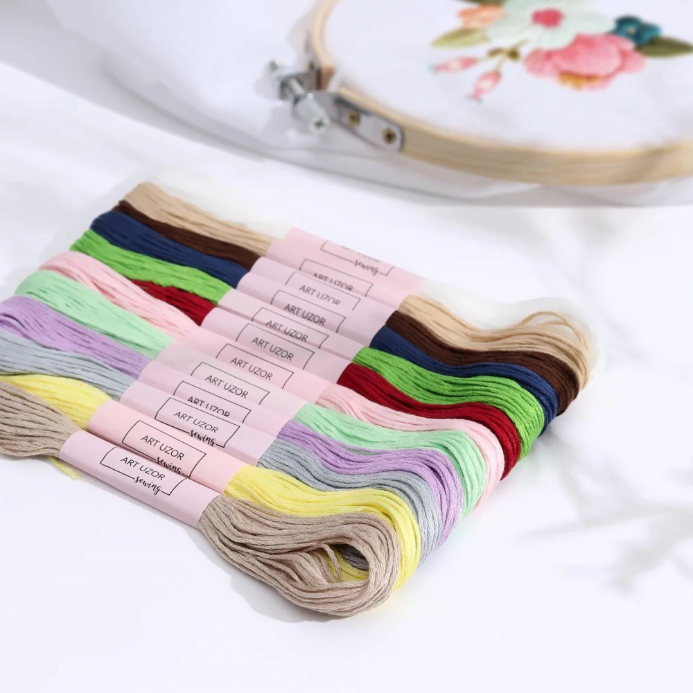Embroidery Floss Set No. 11/12, 8 ± 1 m, 12 pcs