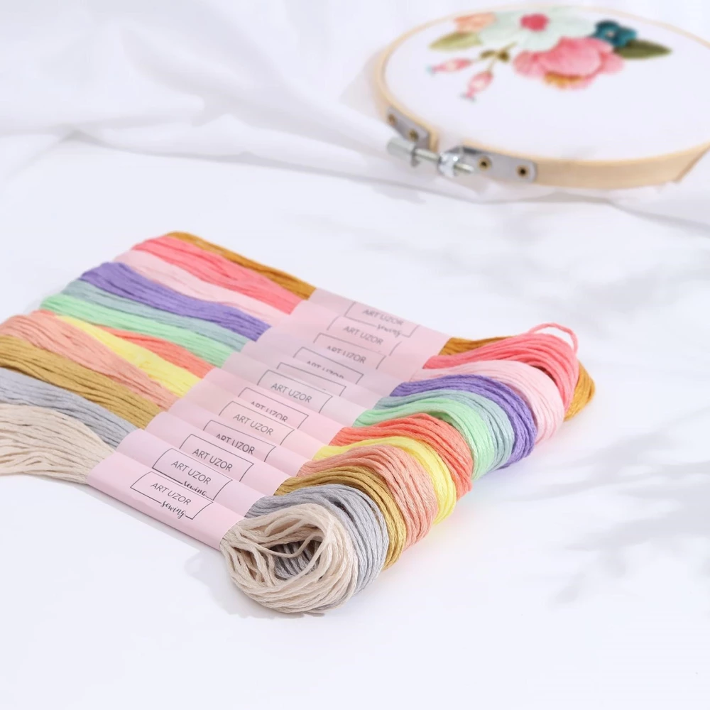 Mouliné Thread Set No. 6, 8 ± 1 m, 12 pcs