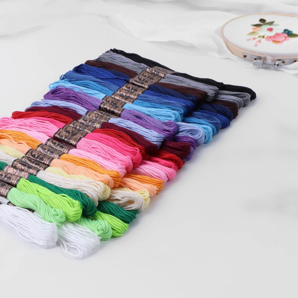 Embroidery Floss Set, 8 ± 1 m, 50 pcs, Mixed Color