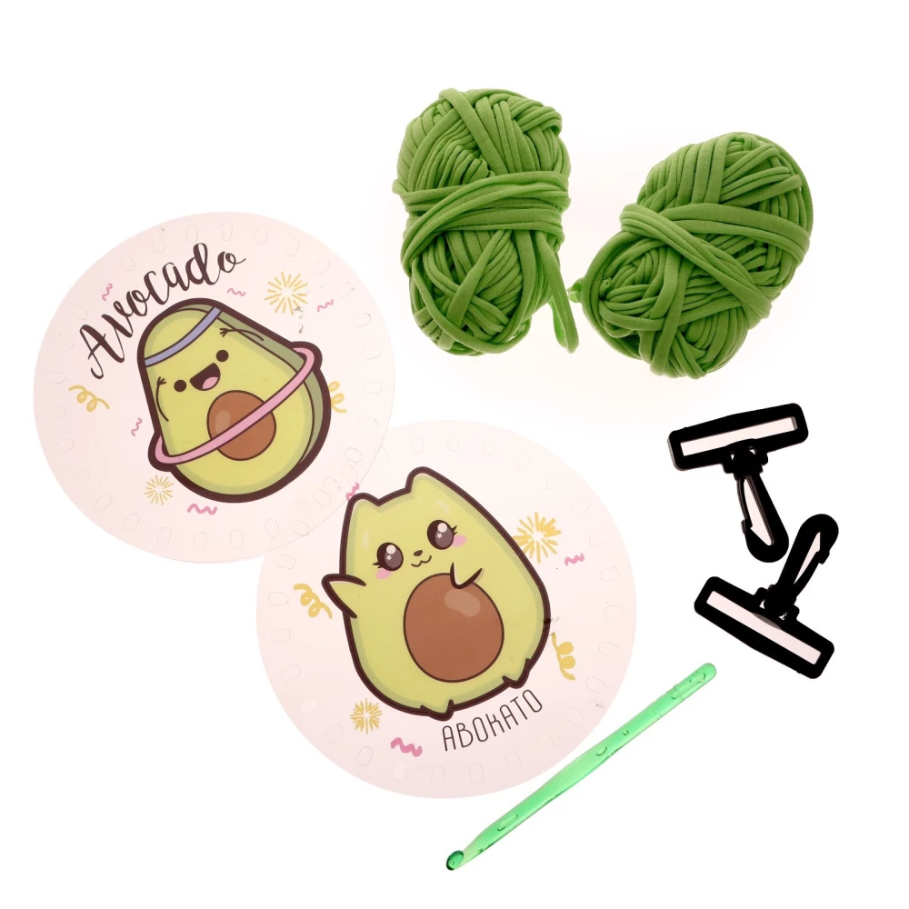 Craft Kit Let's Make a Bag. Avocado