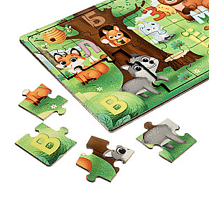 Wooden Puzzle with Chip Learning Letters