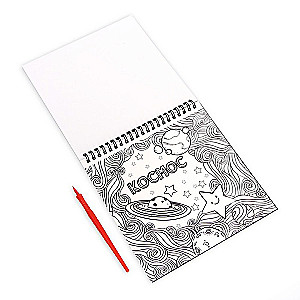Notebook Engraving-Coloring Space