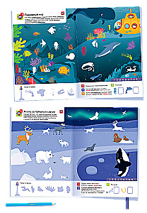 100 reusable stickers! Animals of the world